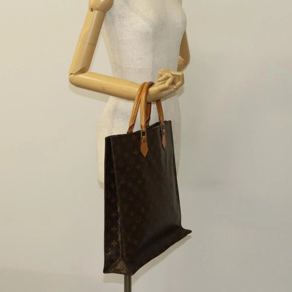 LOUIS VUITTON Monogram Sac Plat Hand Bag M51140 LV Auth yk17966 - Picture 15 of 16